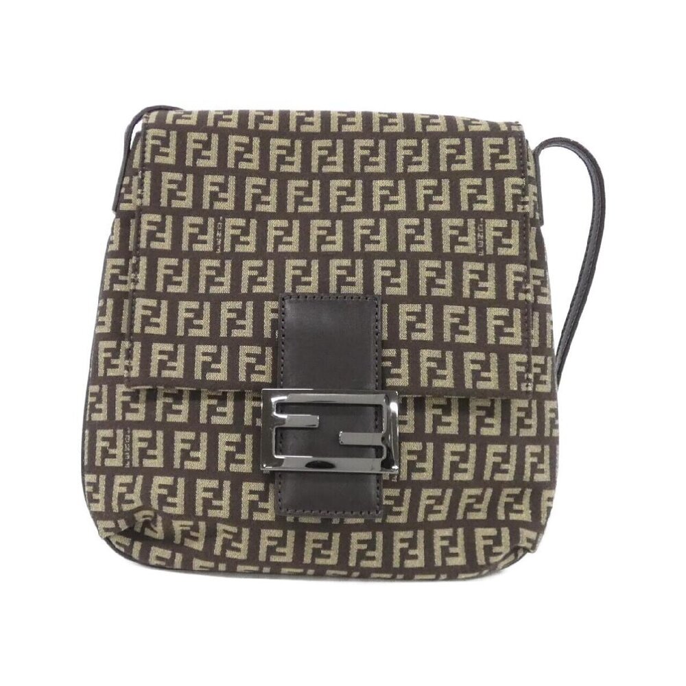 Fendi Zucchino monogram messenger bag Brown